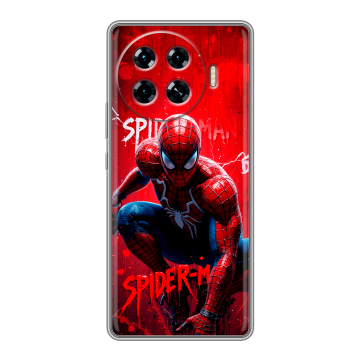 Силиконовый чехол на Tecno Spark 20 Pro Plus с принтом Spiderman Человек паук Силиконовый чехол на Tecno Spark 20 Pro Plus с принтом Spiderman Человек паук
