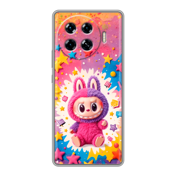 Силиконовый чехол на Tecno Spark 20 Pro Plus с принтом Labubu Лабубу
