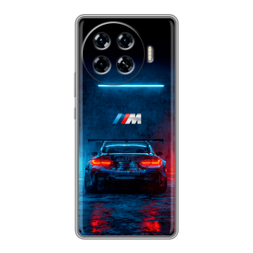 Силиконовый чехол на Tecno Spark 20 Pro Plus с принтом BMW БМВ
