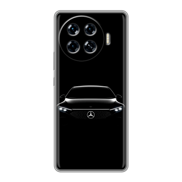 Силиконовый чехол на Tecno Spark 20 Pro Plus с принтом Mercedes Мерседес