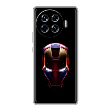 Силиконовый чехол на Tecno Spark 20 Pro Plus с принтом IronMan Железный человек