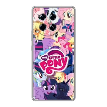 Силиконовый чехол на Tecno Spark 20 Pro Plus с принтом My little pony Дружба чудо