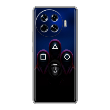 Силиконовый чехол на Tecno Spark 20 Pro Plus с принтом Игра Кальмара