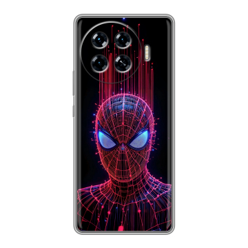 Силиконовый чехол на Tecno Spark 20 Pro Plus с принтом Spiderman Человек паук
