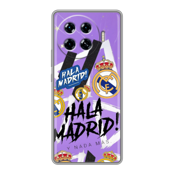 Силиконовый чехол на Tecno Spark 20 Pro Plus с принтом Real Madrid Реал Мадрид