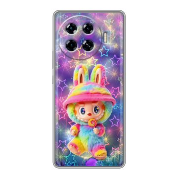 Силиконовый чехол на Tecno Spark 20 Pro Plus с принтом Labubu Лабубу