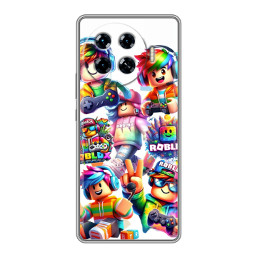Силиконовый чехол на Tecno Spark 20 Pro Plus с принтом Roblox Роблокс