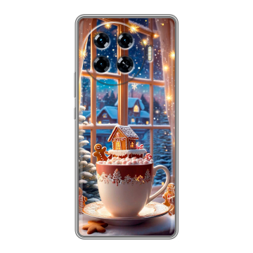 Силиконовый чехол на Tecno Spark 20 Pro Plus с принтом Новый год