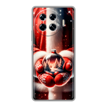 Силиконовый чехол на Tecno Spark 20 Pro Plus с принтом Новый год