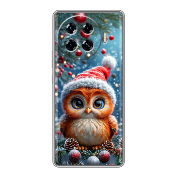 Силиконовый чехол на Tecno Spark 20 Pro Plus с принтом Новый год