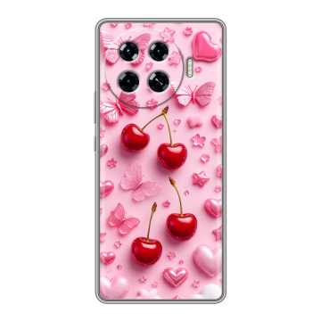 Силиконовый чехол на Tecno Spark 20 Pro Plus с принтом для девочек