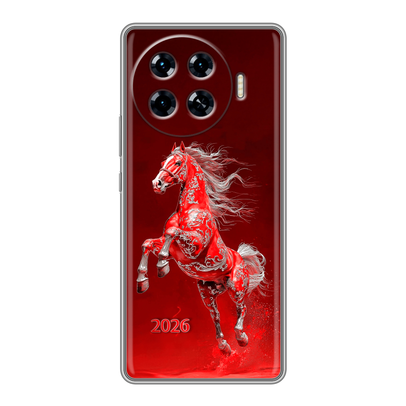 Силиконовый чехол на Tecno Spark 20 Pro Plus с принтом Новый год Силиконовый чехол на Tecno Spark 20 Pro Plus с принтом Новый год