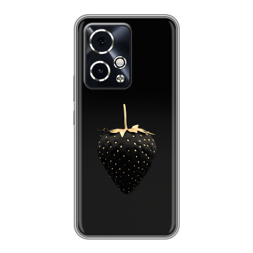 Силиконовый чехол на Honor 90 GT с принтом Черная клубника Силиконовый чехол на Honor 90 GT с принтом Черная клубника