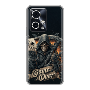 Силиконовый чехол на Honor 90 GT с принтом Скелет карты Силиконовый чехол на Honor 90 GT с принтом Скелет карты