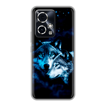 Силиконовый чехол на Honor 90 GT с принтом Волки Силиконовый чехол на Honor 90 GT с принтом Волки