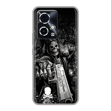 Силиконовый чехол на Honor 90 GT с принтом Скелет Силиконовый чехол на Honor 90 GT с принтом Скелет