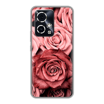 Силиконовый чехол на Honor 90 GT с принтом Цветы розы Силиконовый чехол на Honor 90 GT с принтом Цветы розы