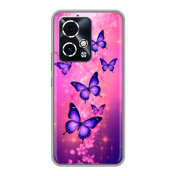 Силиконовый чехол на Honor 90 GT с принтом Бабочки Силиконовый чехол на Honor 90 GT с принтом Бабочки