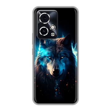 Силиконовый чехол на Honor 90 GT с принтом Волк ночной
