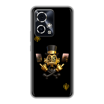 Силиконовый чехол на Honor 90 GT с принтом Золотой скрудж макдак