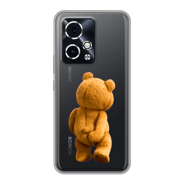 Силиконовый чехол на Honor 90 GT с принтом Медведь Силиконовый чехол на Honor 90 GT с принтом Медведь