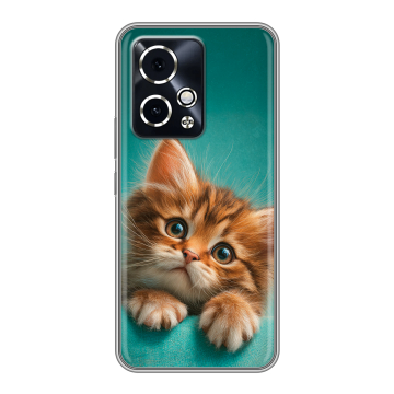 Силиконовый чехол на Honor 90 GT с принтом котенок