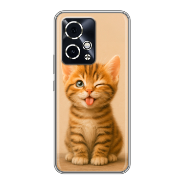 Силиконовый чехол на Honor 90 GT с принтом котенок Силиконовый чехол на Honor 90 GT с принтом котенок