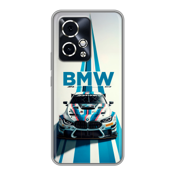 Силиконовый чехол на Honor 90 GT с принтом БМВ BMW Силиконовый чехол на Honor 90 GT с принтом БМВ BMW