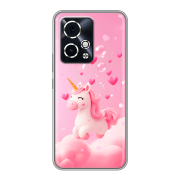 Силиконовый чехол на Honor 90 GT с принтом Единорог