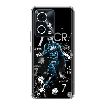 Силиконовый чехол на Honor 90 GT с принтом Реал Роналдо
