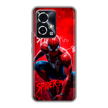 Силиконовый чехол на Honor 90 GT с принтом Spiderman Человек паук Силиконовый чехол на Honor 90 GT с принтом Spiderman Человек паук