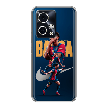 Силиконовый чехол на Honor 90 GT с принтом Барселона Barca Yamal 