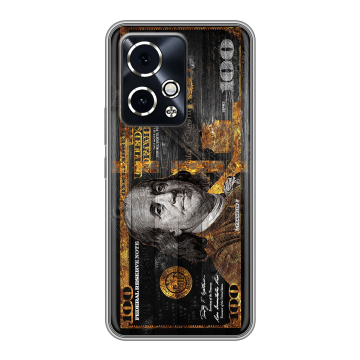Силиконовый чехол на Honor 90 GT с принтом Доллар деньги Силиконовый чехол на Honor 90 GT с принтом Доллар деньги