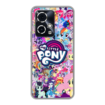 Силиконовый чехол на Honor 90 GT с принтом My little pony Дружба чудо Силиконовый чехол на Honor 90 GT с принтом My little pony Дружба чудо