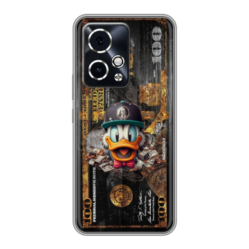 Силиконовый чехол на Honor 90 GT с принтом Дональд Дак Доллар Силиконовый чехол на Honor 90 GT с принтом Дональд Дак Доллар