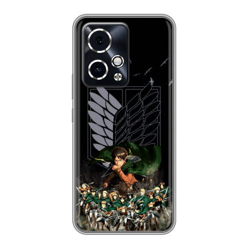 Силиконовый чехол на Honor 90 GT с принтом Атака титанов Силиконовый чехол на Honor 90 GT с принтом Атака титанов