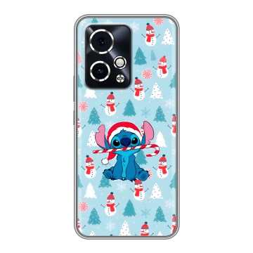 Силиконовый чехол на Honor 90 GT с принтом Стич Новый год