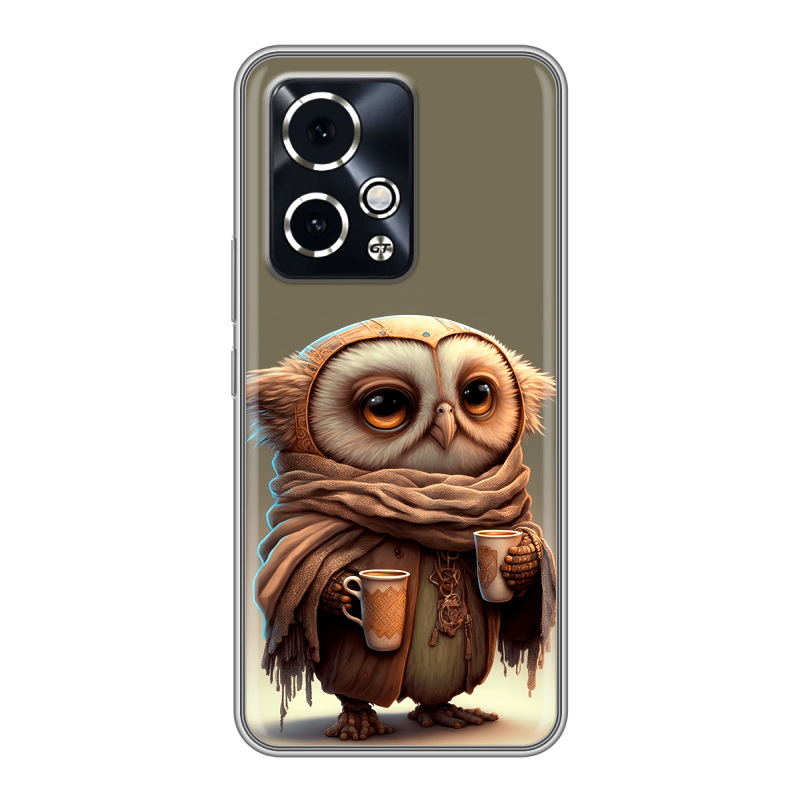 Силиконовый чехол на Honor 90 GT с принтом Сова Силиконовый чехол на Honor 90 GT с принтом Сова
