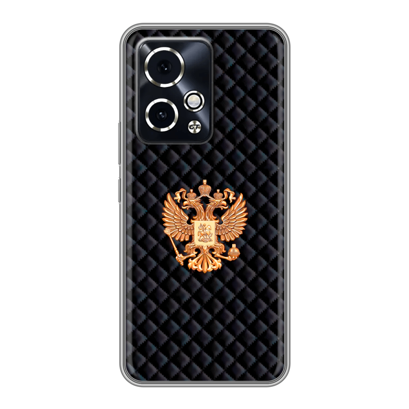 Силиконовый чехол на Honor 90 GT с принтом Герб России принт Силиконовый чехол на Honor 90 GT с принтом Герб России принт
