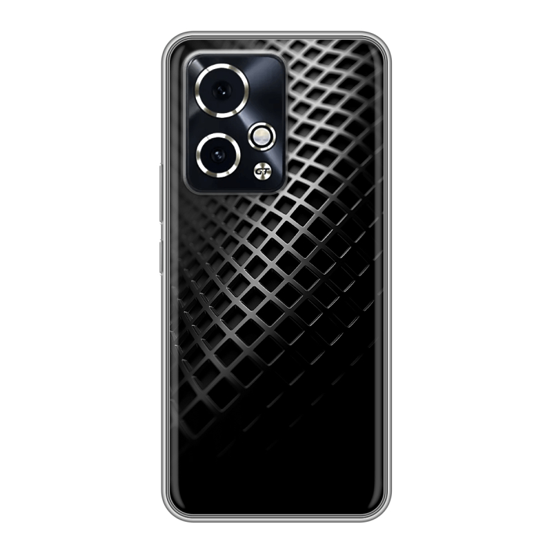 Силиконовый чехол на Honor 90 GT с принтом Текстура металла Силиконовый чехол на Honor 90 GT с принтом Текстура металла