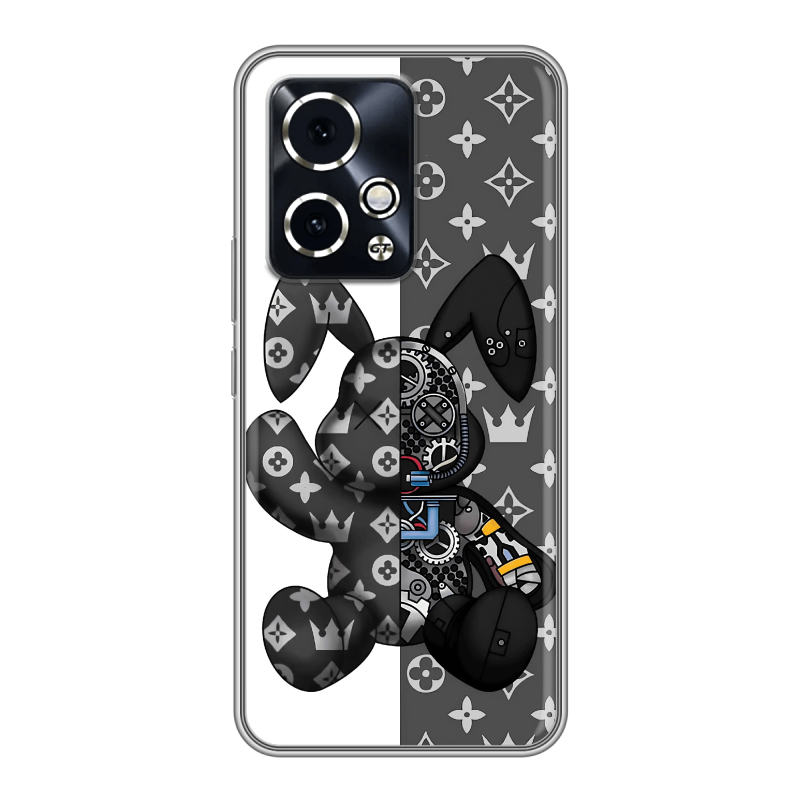 Силиконовый чехол на Honor 90 GT с принтом Луи робот Силиконовый чехол на Honor 90 GT с принтом Луи робот