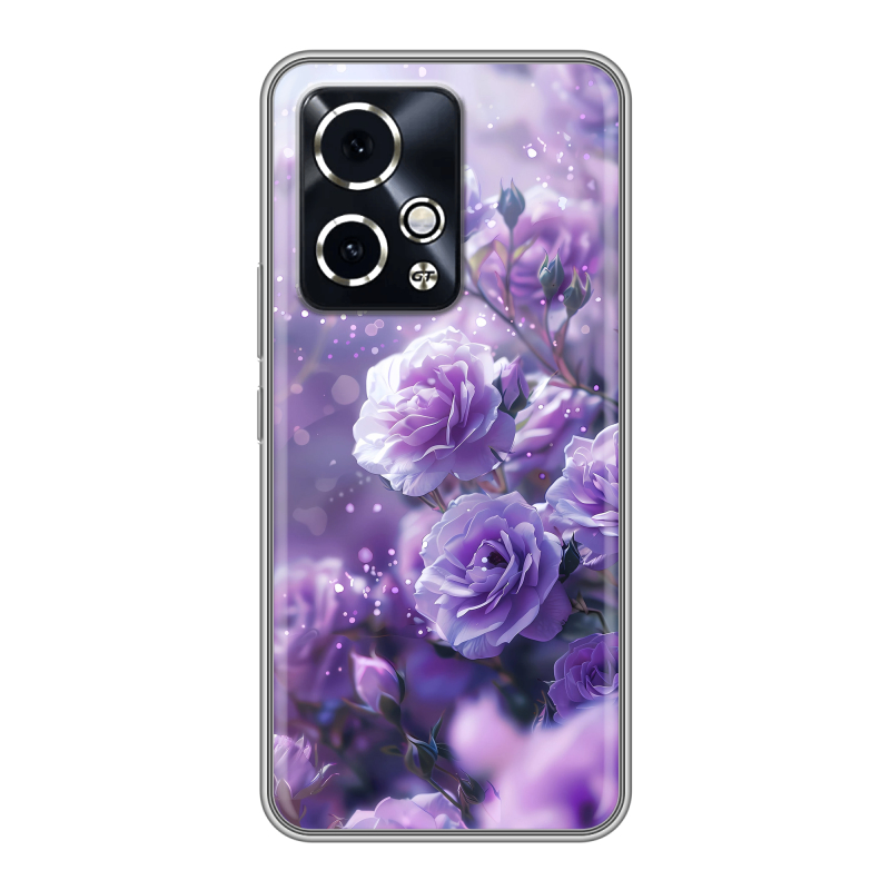 Силиконовый чехол на Honor 90 GT с принтом Розы цветы Силиконовый чехол на Honor 90 GT с принтом Розы цветы