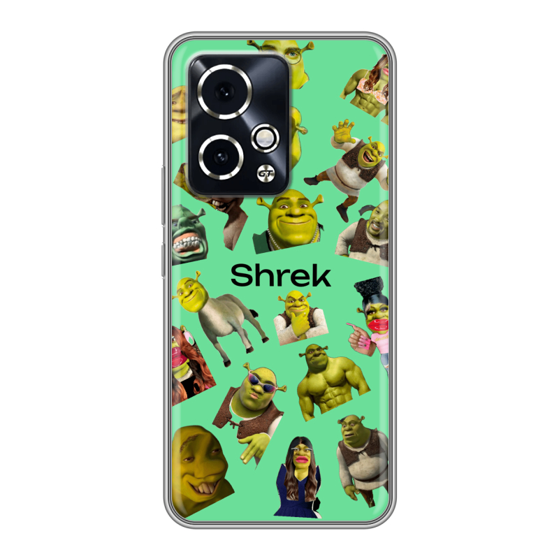 Силиконовый чехол на Honor 90 GT с принтом Шрек Shrek Силиконовый чехол на Honor 90 GT с принтом Шрек Shrek