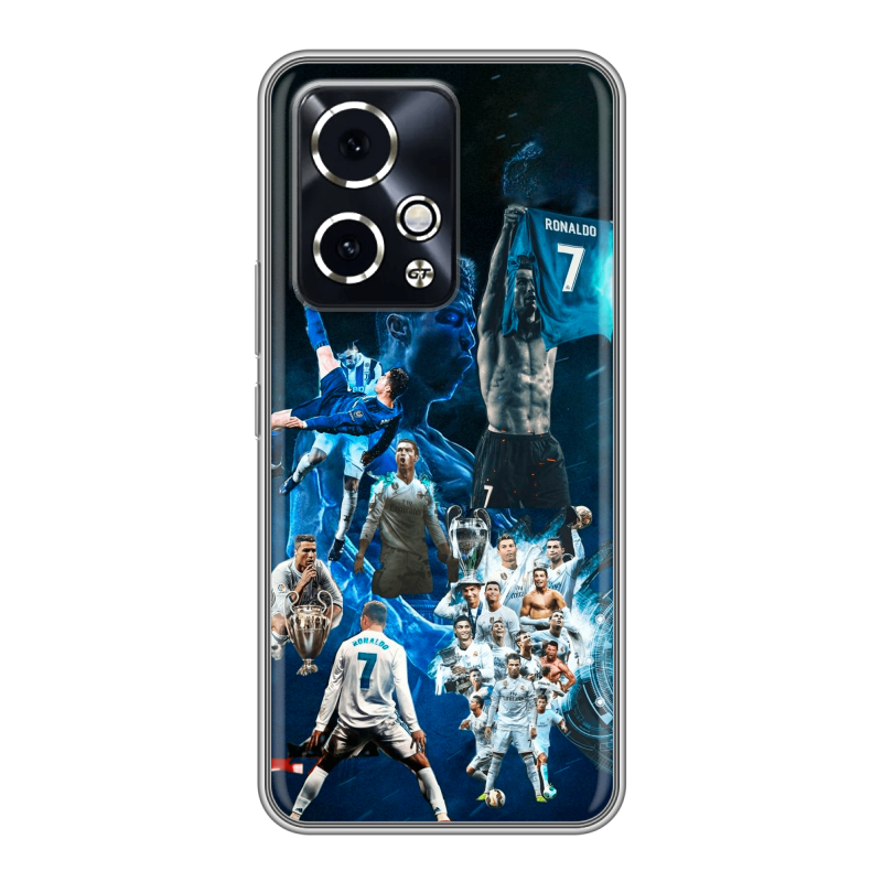 Силиконовый чехол на Honor 90 GT с принтом Реал Роналдо Силиконовый чехол на Honor 90 GT с принтом Реал Роналдо