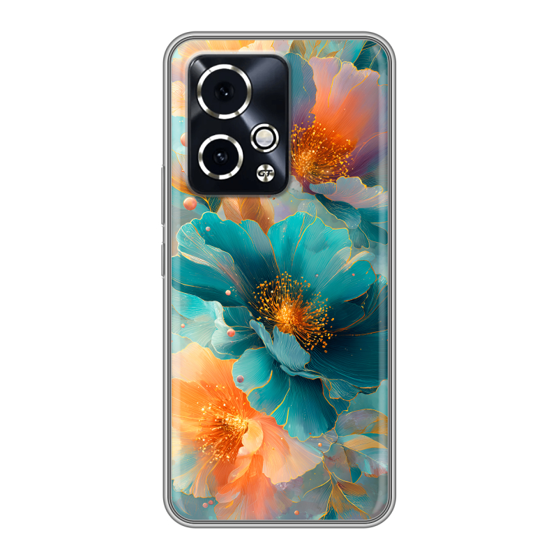 Силиконовый чехол на Honor 90 GT с принтом Цветы Силиконовый чехол на Honor 90 GT с принтом Цветы