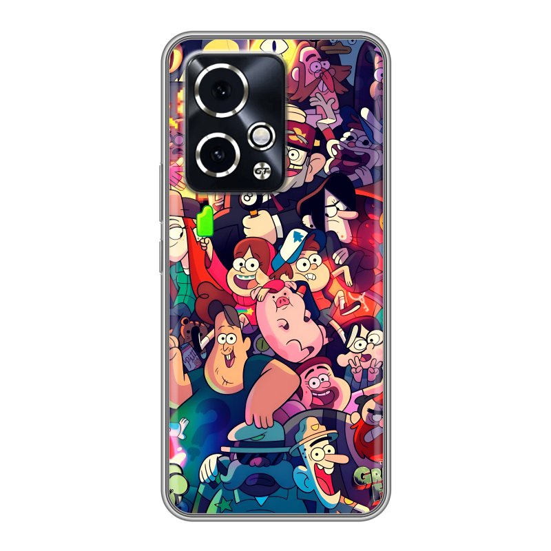 Силиконовый чехол на Honor 90 GT с принтом Gravity Falls Гравити Фолз Силиконовый чехол на Honor 90 GT с принтом Gravity Falls Гравити Фолз