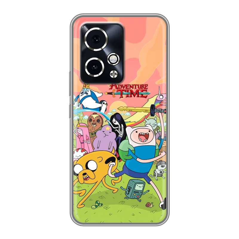 Силиконовый чехол на Honor 90 GT с принтом Adventure time Время приключений Силиконовый чехол на Honor 90 GT с принтом Adventure time Время приключений