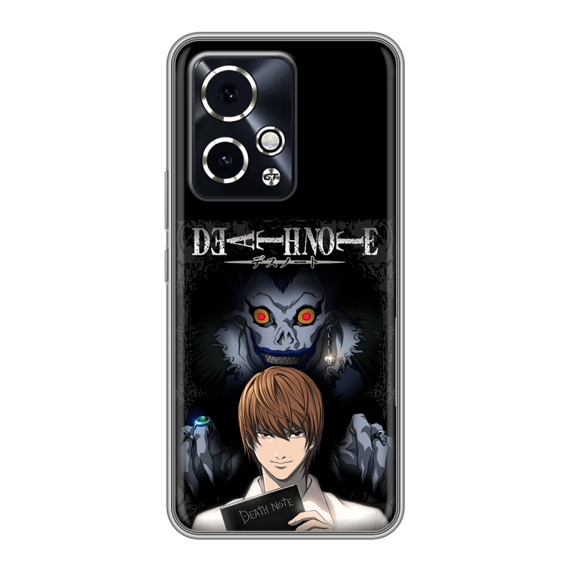 Силиконовый чехол на Honor 90 GT с принтом Death note Тетрадь смерти Силиконовый чехол на Honor 90 GT с принтом Death note Тетрадь смерти