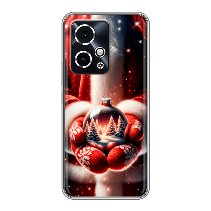 Силиконовый чехол на Honor 90 GT с принтом Новый год Силиконовый чехол на Honor 90 GT с принтом Новый год