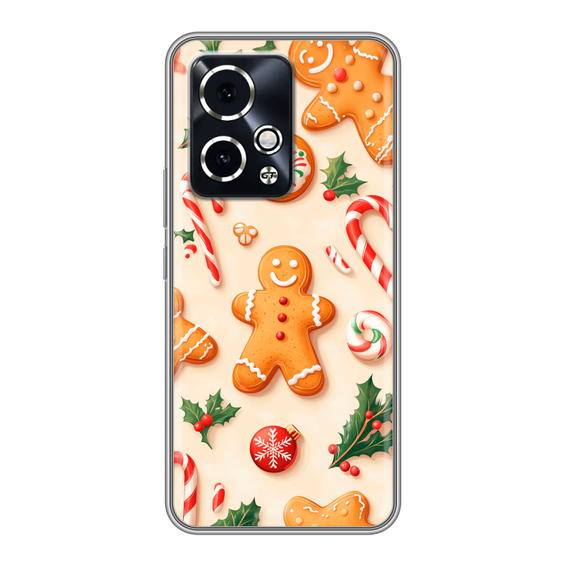 Силиконовый чехол на Honor 90 GT с принтом Новый год Силиконовый чехол на Honor 90 GT с принтом Новый год